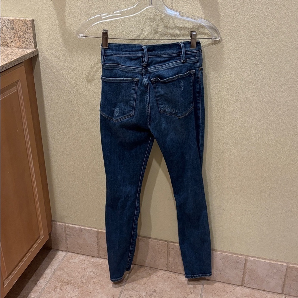 Frame Denim Dark Blue Le High Skinny Jeans - Picture 10 of 10
